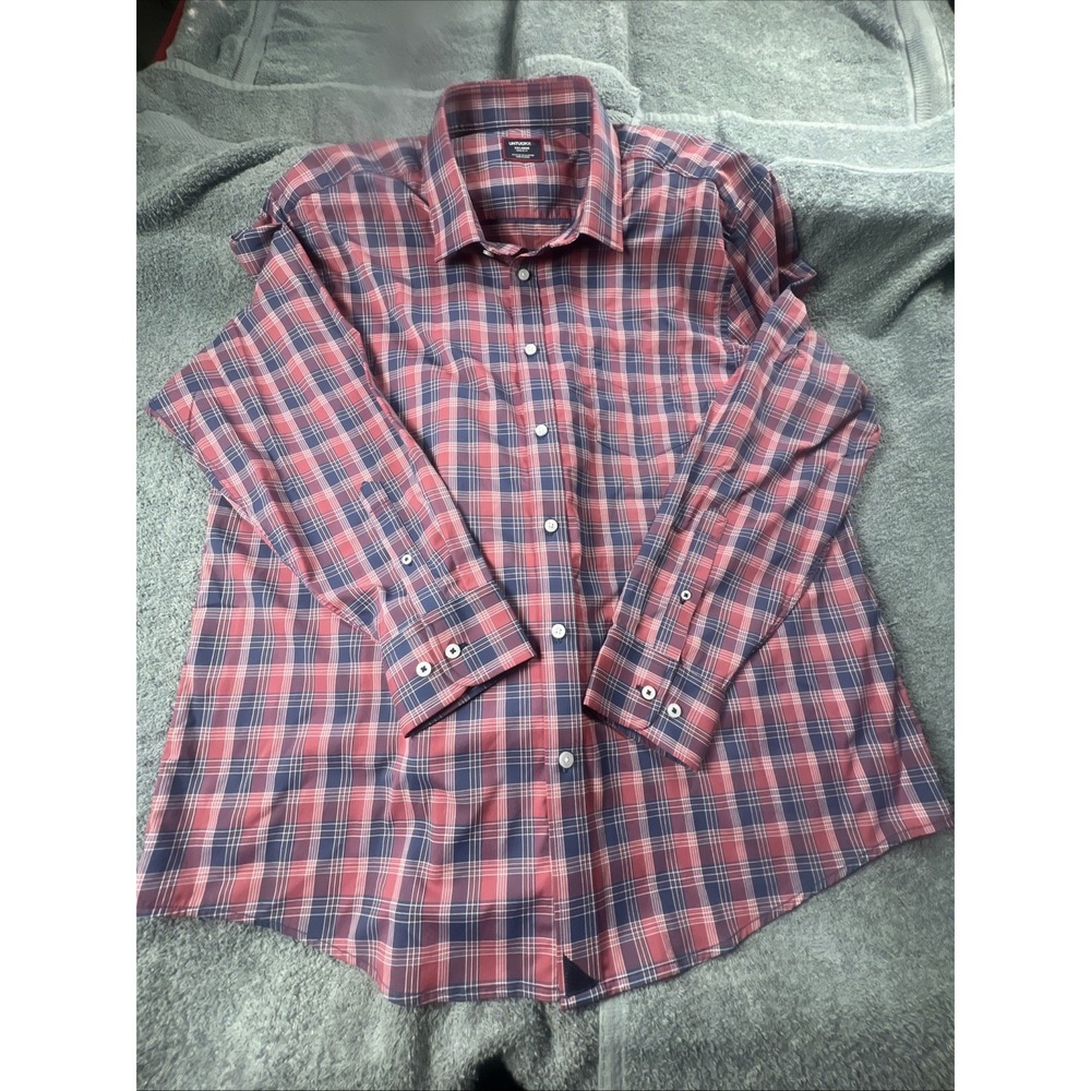 UNTUCKIT Gingham Check Plaid‎ Button Up Shirt